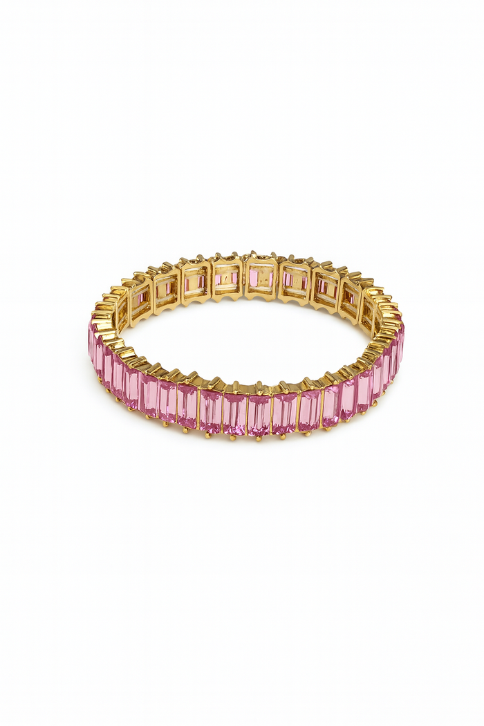 BTG_FLATLAY_CANDIDATE | pink-baguette-crystal-statement-bracelet