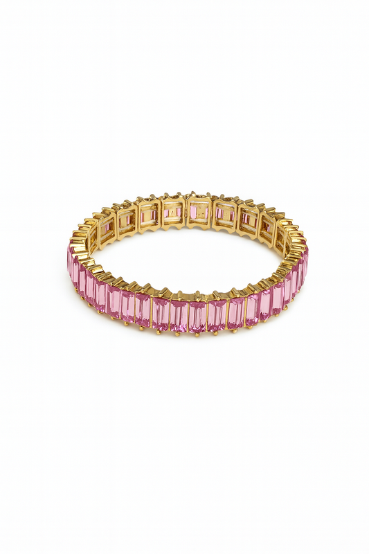 BTG_FLATLAY_CANDIDATE | pink-baguette-crystal-statement-bracelet