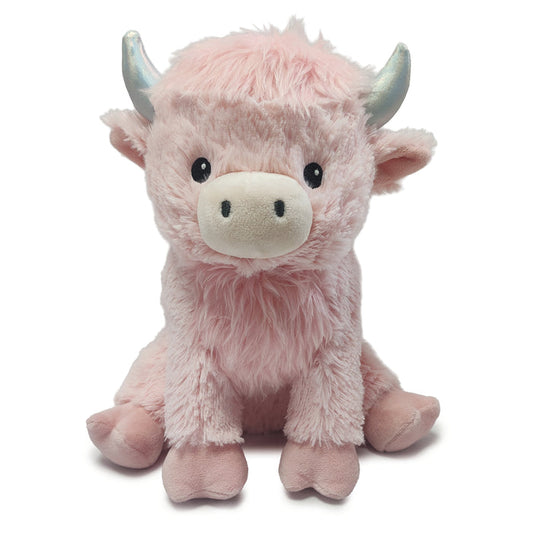 Plush Pink Highland Cow Soother Warmies