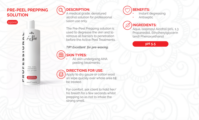 Pre-peel Prepping Solution | 250ml