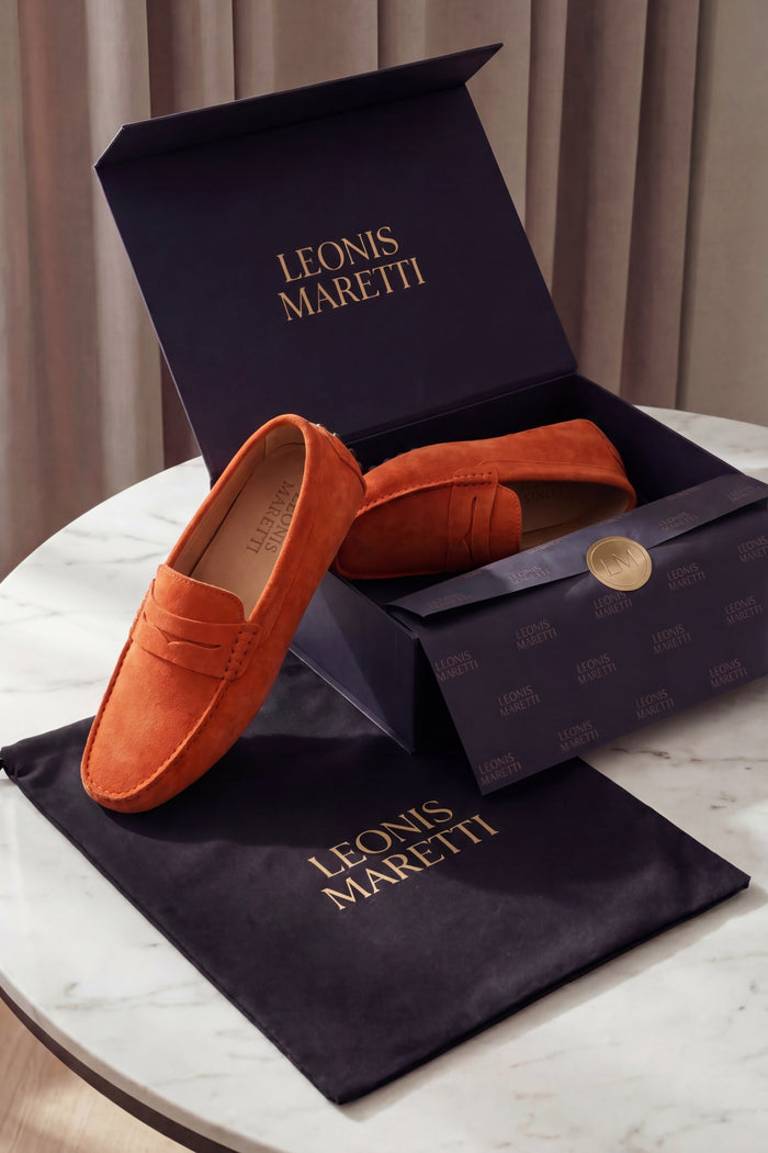 Ravino Driver Loafer Orange