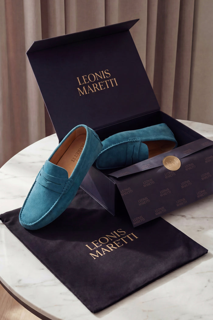 Ravino Driver Loafer Teal