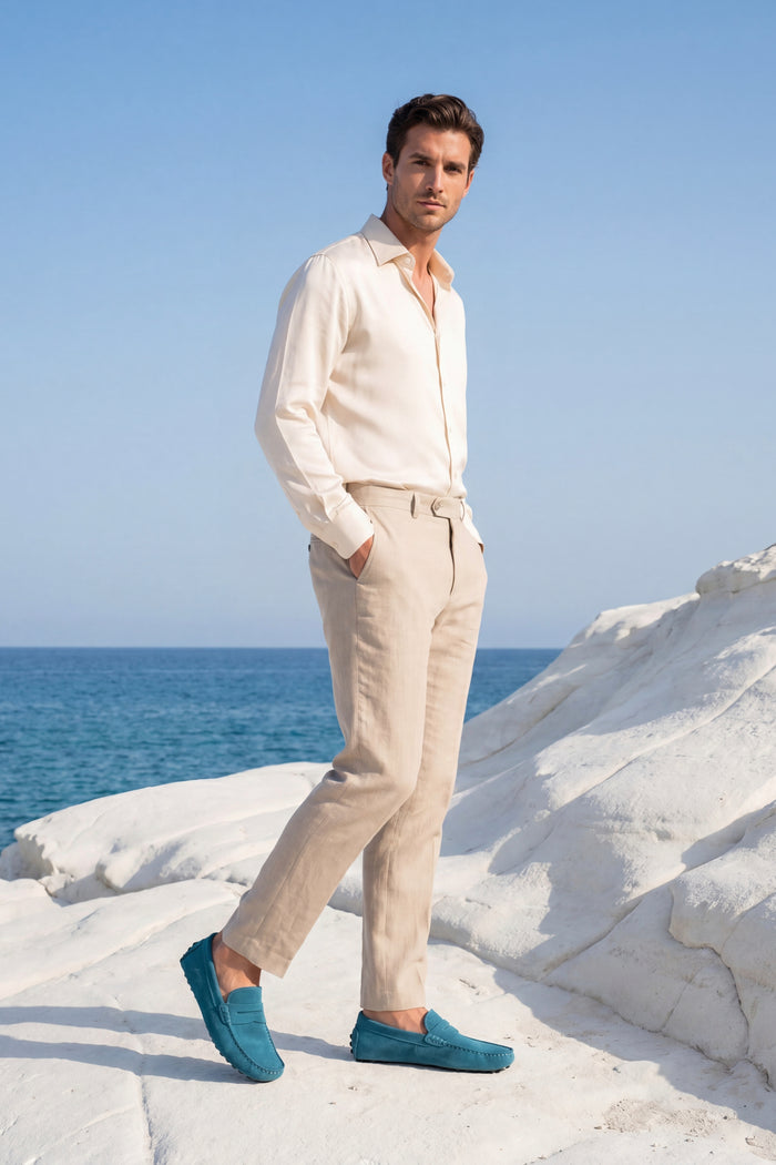 Ravino Driver Loafer Teal