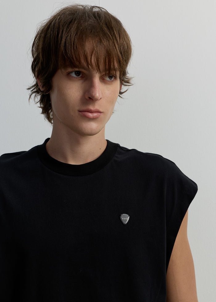 RELAXED-FIT SLEEVELESS TEE