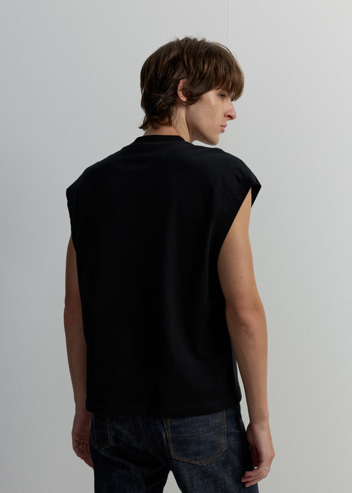 RELAXED-FIT SLEEVELESS TEE