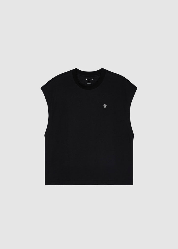 RELAXED-FIT SLEEVELESS TEE