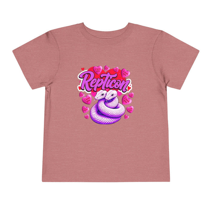 Repticon Toddler Short Sleeve Tee w/ Valentine Snakes