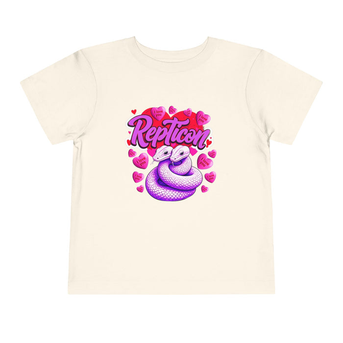 Repticon Toddler Short Sleeve Tee w/ Valentine Snakes