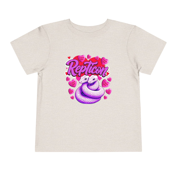Repticon Toddler Short Sleeve Tee w/ Valentine Snakes