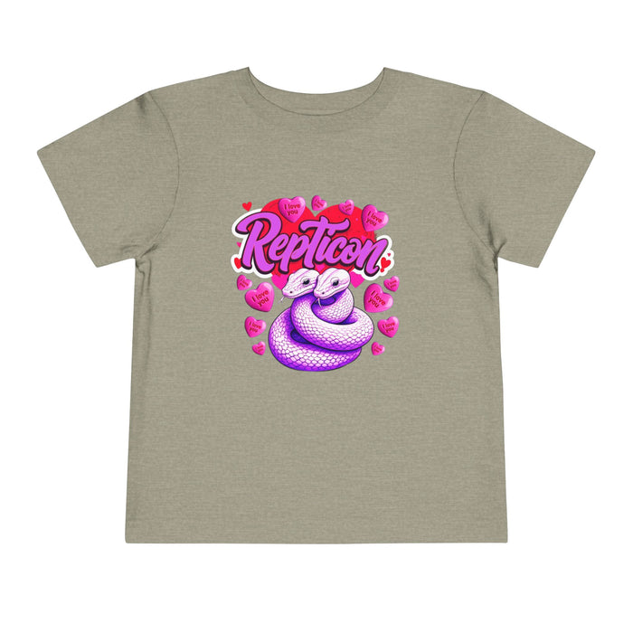 Repticon Toddler Short Sleeve Tee w/ Valentine Snakes