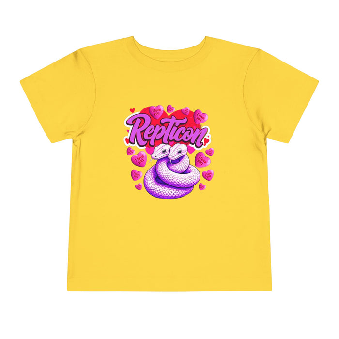 Repticon Toddler Short Sleeve Tee w/ Valentine Snakes