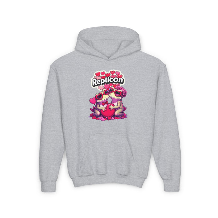 Repticon Youth Heavy Blend Hooded Sweatshirt w/ Valentine Toads