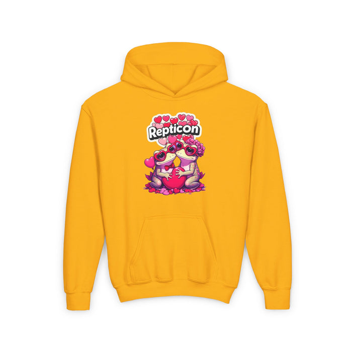 Repticon Youth Heavy Blend Hooded Sweatshirt w/ Valentine Toads
