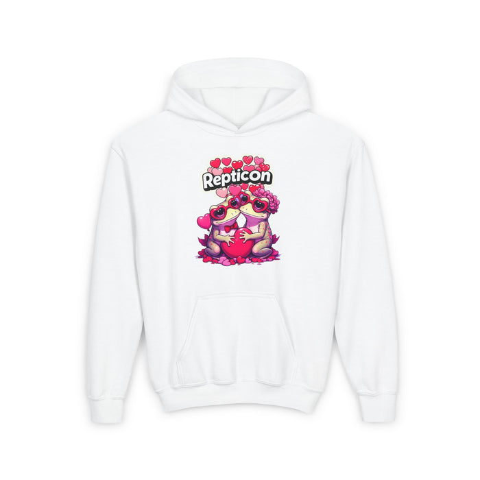 Repticon Youth Heavy Blend Hooded Sweatshirt w/ Valentine Toads