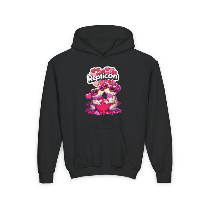 Repticon Youth Heavy Blend Hooded Sweatshirt w/ Valentine Toads