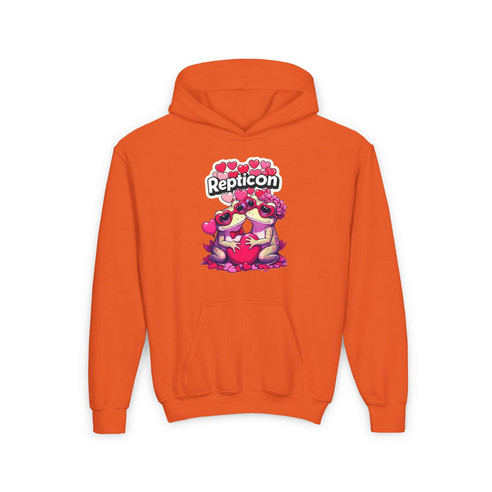 Repticon Youth Heavy Blend Hooded Sweatshirt w/ Valentine Toads