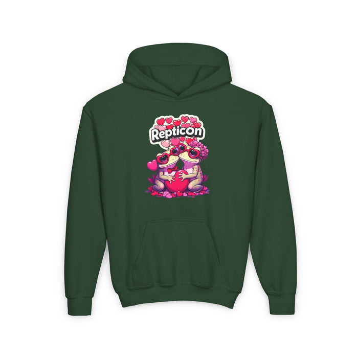Repticon Youth Heavy Blend Hooded Sweatshirt w/ Valentine Toads
