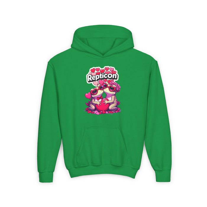 Repticon Youth Heavy Blend Hooded Sweatshirt w/ Valentine Toads