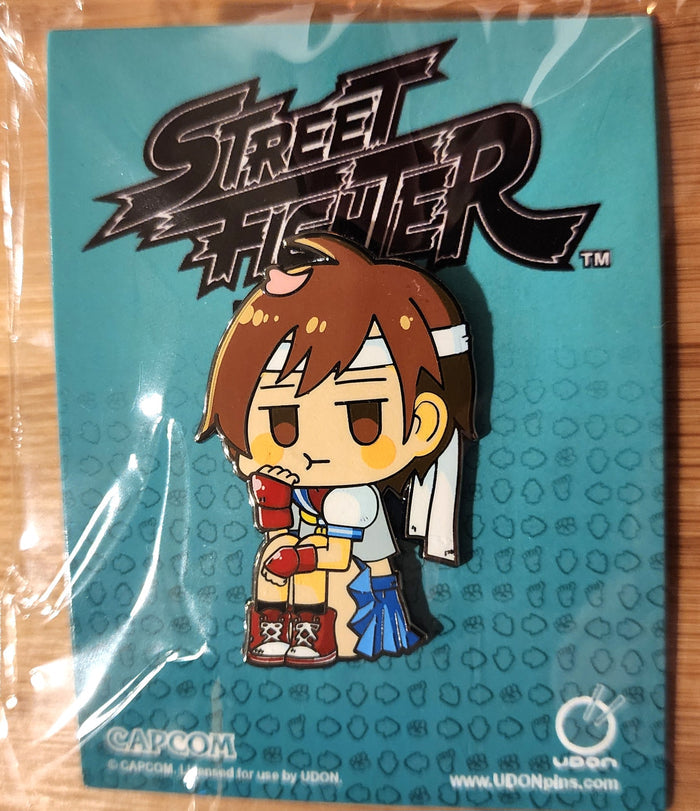 Sakura Kasugano "Petite Fighters" Street Fighter Chibi Enamel Pin