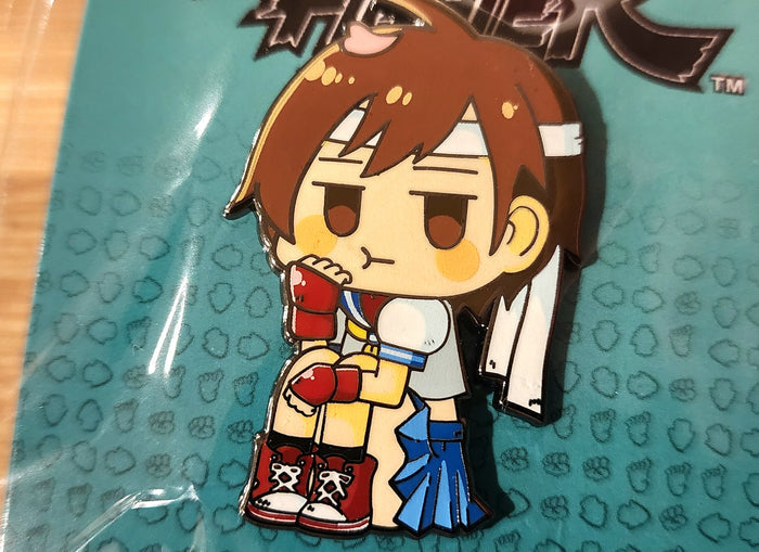 Sakura Kasugano "Petite Fighters" Street Fighter Chibi Enamel Pin