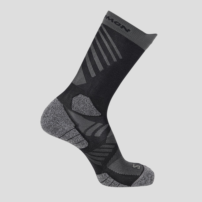 Salomon Aero Crew Socks - Black/Castlerock