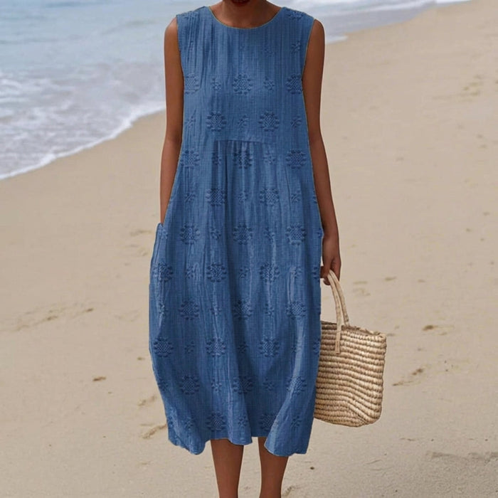 Sara | Patterned Midi Dress