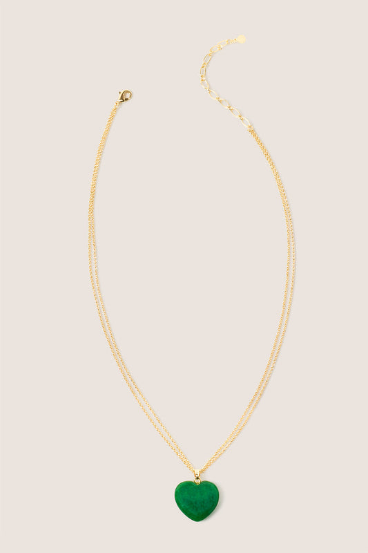 Sarah Stone Heart Necklace