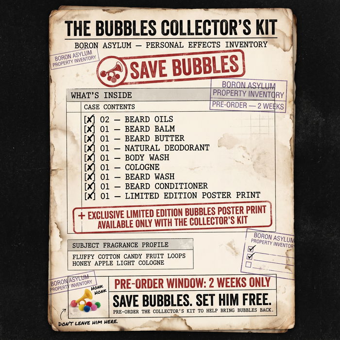 Save Bubbles - Pre Order - Collectors Kit - Fluffy Cotton Candy, Fruit Loops, Honey Apple, Light Cologne