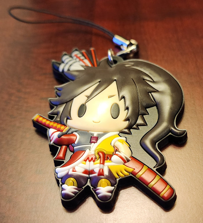 Sengoku Basara: Samurai Kings Rubber Strap Keychain - Keiji Maeda