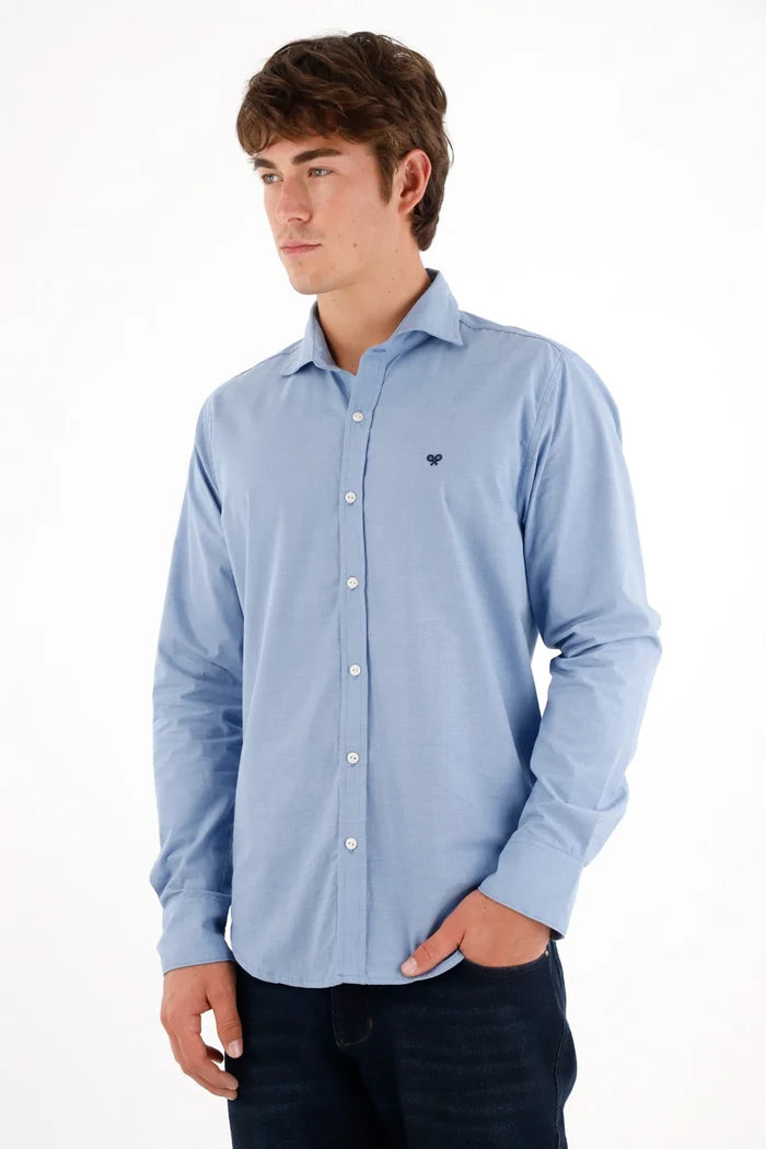 Shirt with Mini Blue Racket for Men
