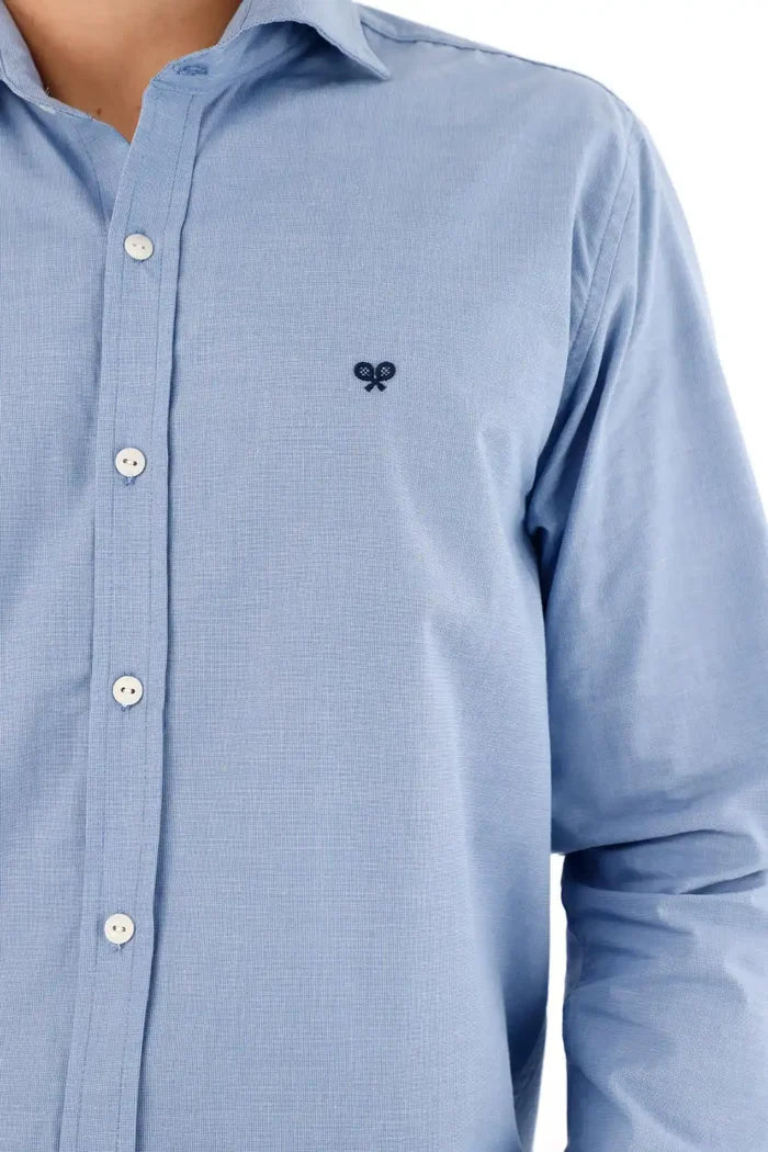Shirt with Mini Blue Racket for Men