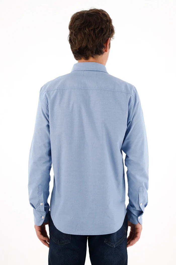 Shirt with Mini Blue Racket for Men