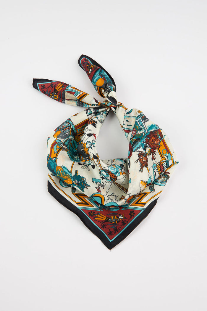 Silk Scarf Mini Multicolor