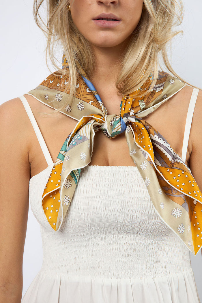 Silk Scarf Sunrise Large