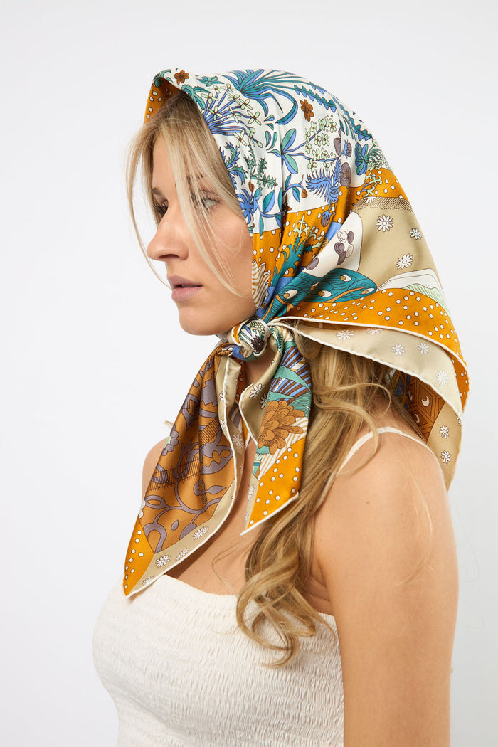 Silk Scarf Sunrise Large
