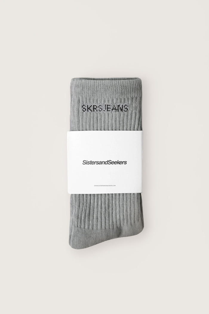 SKRS Classic Crew Socks in Grey