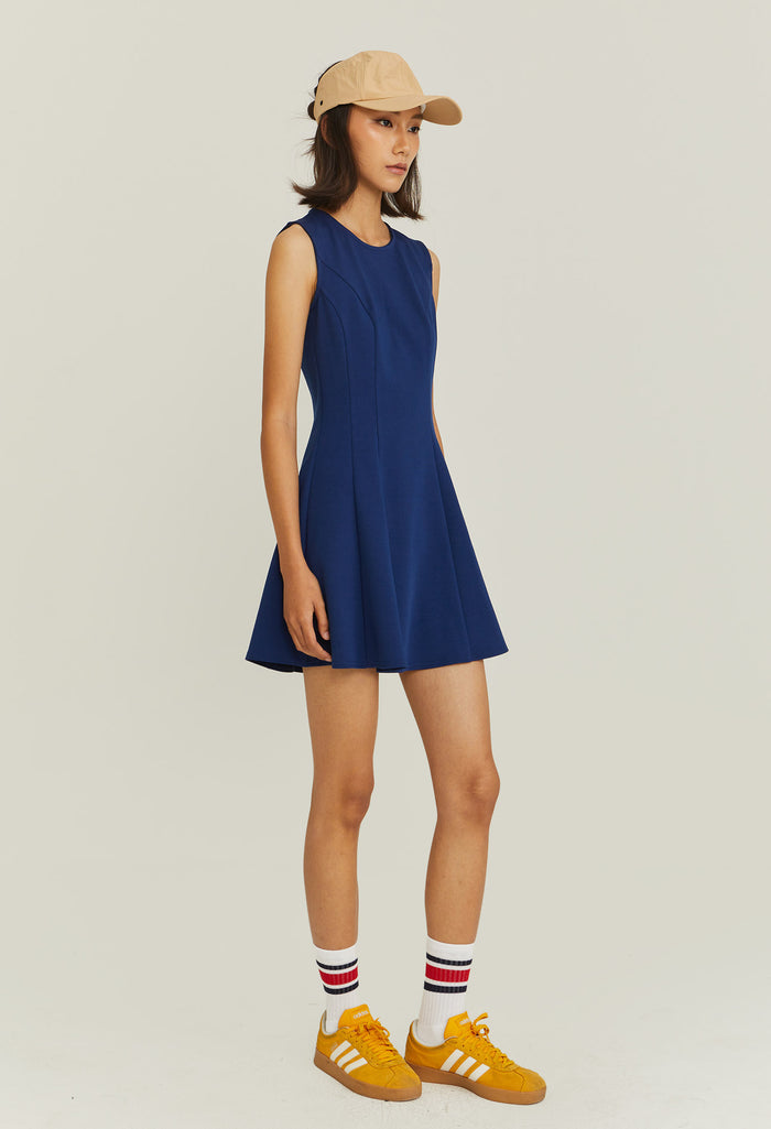 Sleeveless Flared Skater Dress