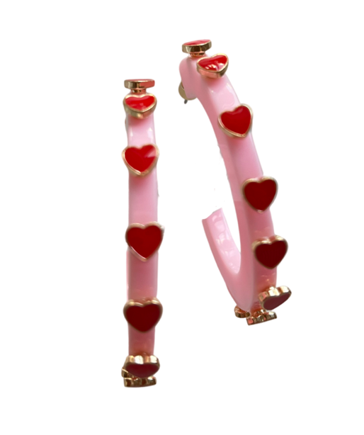 Smith & Co. Heart Jewel Hoop