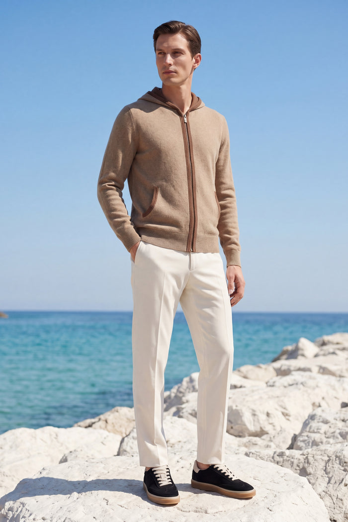 Sorano Hooded Cardigan Brown