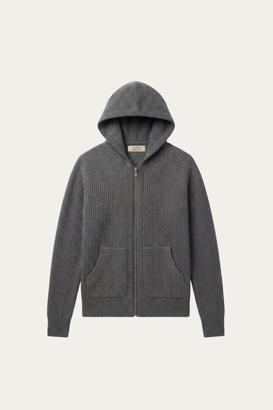Sorrento Hooded Knit Dark Grey