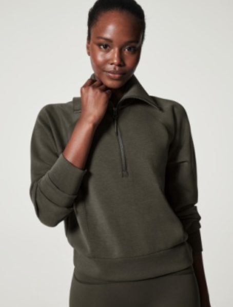 Spanx Air Essentials Half Zip Pullover