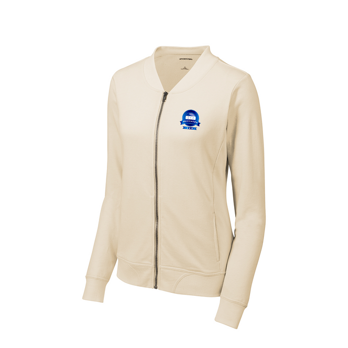 Sport-Tek® Women's Lightweight French Terry Bomber, Full Color