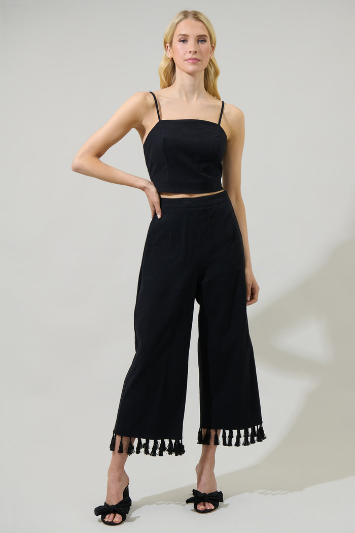 Stay Extra Square Neck Crop Top
