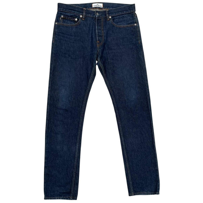Stone Island AW 2018 Navy Blue Slim Fit Denim Jeans