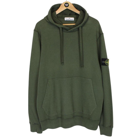 Stone Island AW 2020 Green Cotton Hoodie Jumper