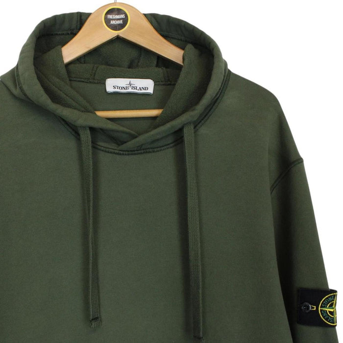 Stone Island AW 2020 Green Cotton Hoodie Jumper
