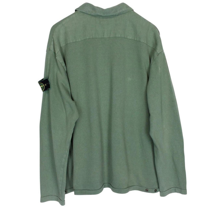 Stone Island SS 1995 Green Full Zip Cotton Sweatshirt