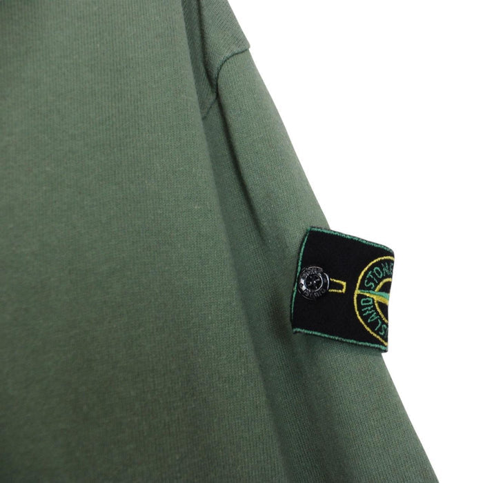 Stone Island SS 1995 Green Full Zip Cotton Sweatshirt