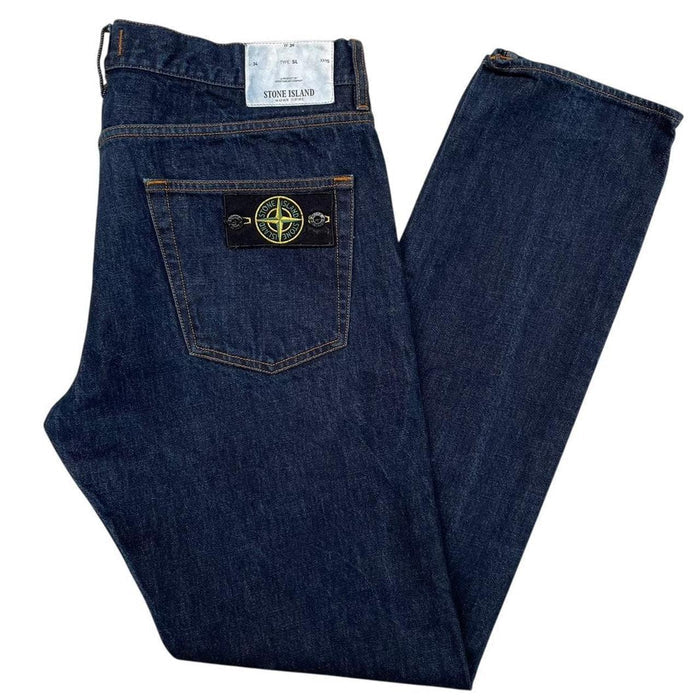 Stone Island SS 2017 Navy Blue Slim Fit Denim Jeans