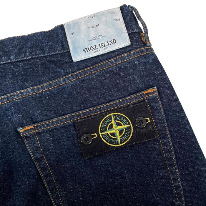 Stone Island SS 2017 Navy Blue Slim Fit Denim Jeans